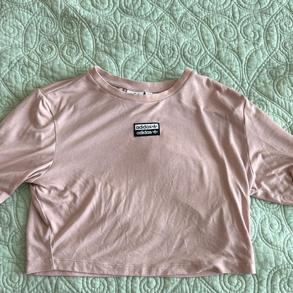 Adidas Women's Pink Crop Top